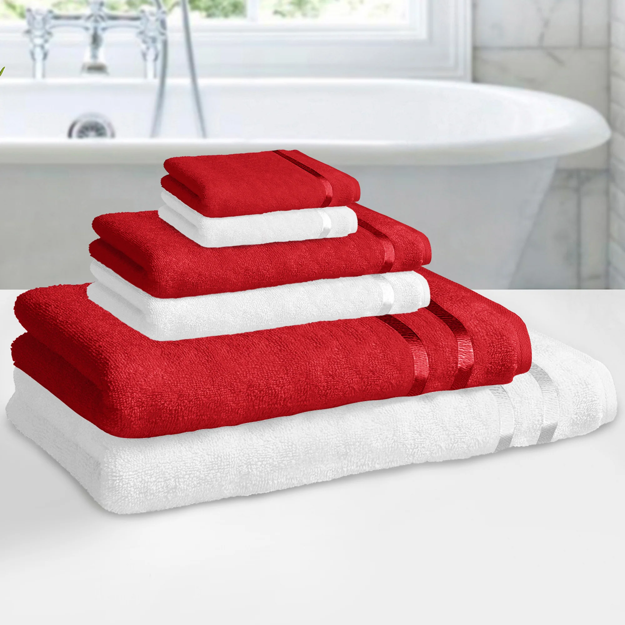 Red & White Towel